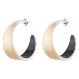 Wide Graduated Medium Hoop Earring at Alexis Bittar